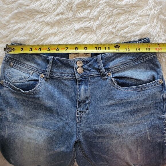 Seven7 cropped raw hem jeans sz 6 - Picture 8 of 10